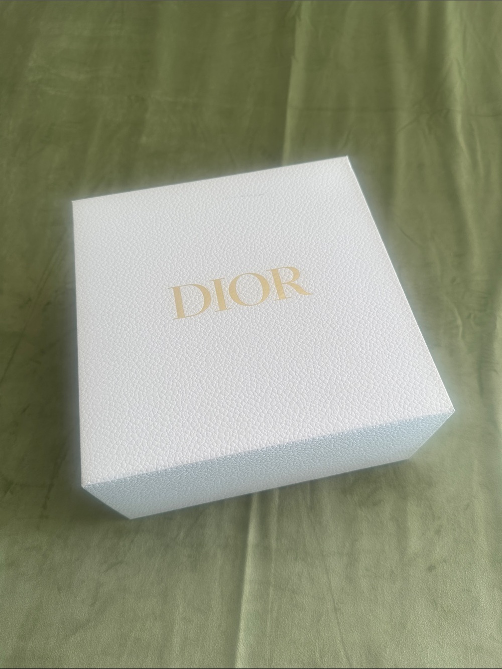 #958 Dior White and Gold Storage Box